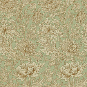 WM Chrysanthemum Toile Eggshell/Gold