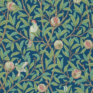 WM Bird&Pomegranate Blue/Sage