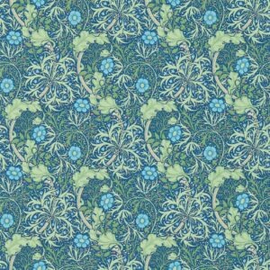 WM Morris Seaweed Cobalt/Thyme