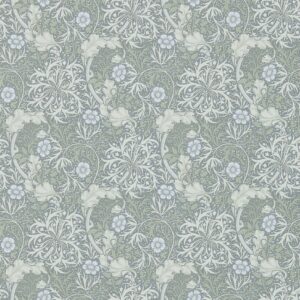 WM Morris Seaweed Silver/Ecru