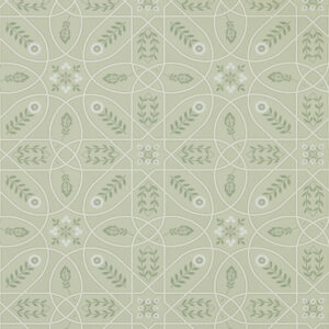 WM Brophy Trellis Sage Linen