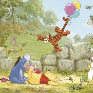 Winnie Pooh Ballooning kuvatapetti